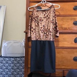 Cheetah print dress